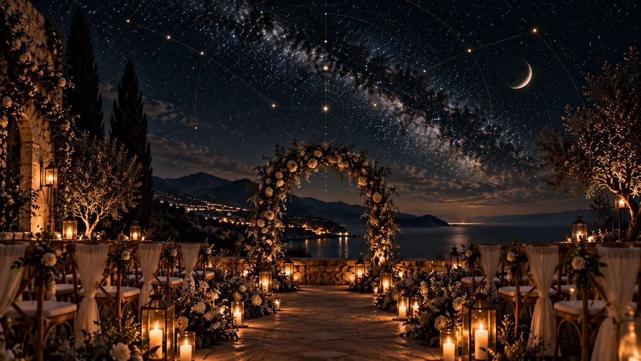 El cielo de una boda: cómo reconstruir el firmamento de ese momento